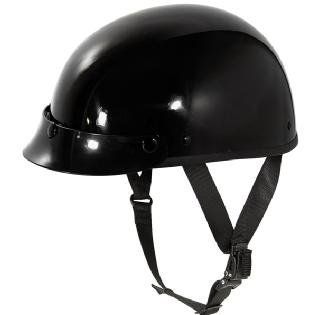 Outlaw Slim G Black Half Helmet Sz L: Sports & Outdoors