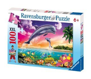 Ravensburger XXL 100 Piece Puzzle Dolphin: Toys & Games