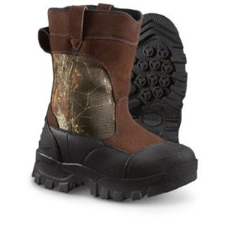 Men's Guide Gear 2000 gram Thinsulate Ultra Insulation Waterproof Pull   on Boots Mossy Oak Break   Up Shoes