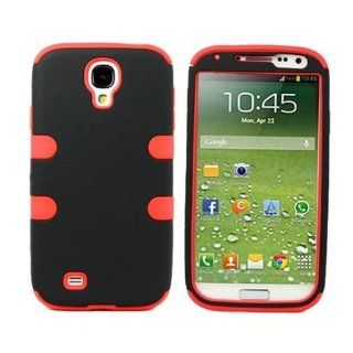 The Red 3 in 1 Hard Hybrid Case Silicone Cover Skin for Samsung Galaxy S Iv S4 I9500: Cell Phones & Accessories