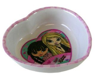 Lil Bratz Fashion Dinnerware Bowl  kids heart shaped plastic bowl: Kitchen & Dining