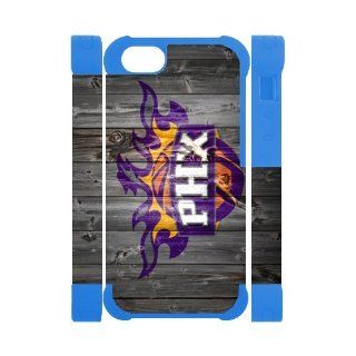 Nice Wood Pattern NBA Phoenix Suns Logo 3D Polymer Covers Cases Accessories for Apple iPhone 5: Cell Phones & Accessories
