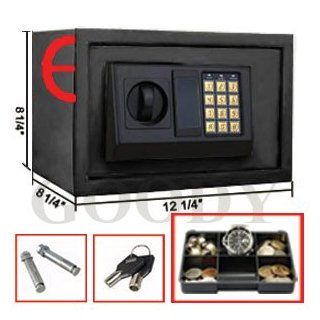Electronic Digital Safe for Home Office  12x8x8 : Gun Safes And Cabinets : Sports & Outdoors