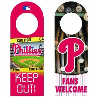 MLB Philadelphia Phillies Wood Door Hanger : Sports Fan Decorative Plaques : Sports & Outdoors