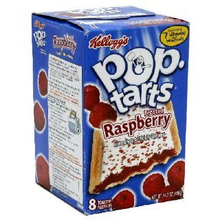 Kellogg's Pop Tarts Raspberry Frosted, 8 Count Box (Pack of 6) : Toaster Pastries : Grocery & Gourmet Food