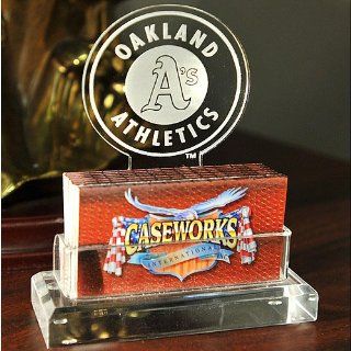 Caseworks Oakland Athletics Team Logo Business Card Holder : Sporting Goods : Sports & Outdoors