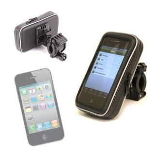 DURAGADGET Water Resistant Cycle/Bike Mount Hard Case For Apple iPhone 4, 4S   C Spire Wireless and iPod Touch   4g, 8gb, 16gb, 32gb: Cell Phones & Accessories