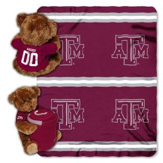 NCAA Texas A&M Aggies Mascot Bear Pillow and Throw Combo : Sports Fan Throw Pillows : Sports & Outdoors