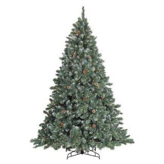 GKI Bethlehem Lighting Glacier Full Instant Power Pole Technology Tree 7.5ft with 650 Clear and white frost Lights   Christmas Trees