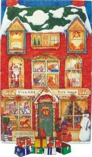 Chocolate Advent Calendar Village Toy Shop : Wall Calendars : Office Products