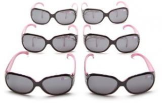 Pan Oceanic Eyewear Big Time Rush girls Big Time Rush BT000 Wrap Sunglasses 6 pack,Black,125mm: Clothing
