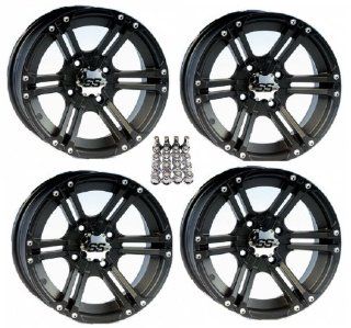 ITP SS212 ATV Wheels/Rims Black 14" Honda Foreman Rancher SRA Solid Axle (4): Automotive
