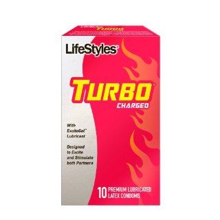 Lifestyles Turbo Condoms, 10 Count: Health & Personal Care