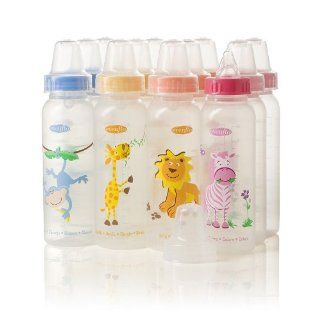 Evenflo 12 count Zoo Friends Bottle with Anatomic Nipple, 8 Ounce, 1pack : Baby Bottle Nipples : Baby