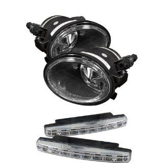 Carpart4u BMW E46 M3 / E39 M5 OEM Fog Lights (No Switch) Clear & LED Day Time Running Light Package: Automotive