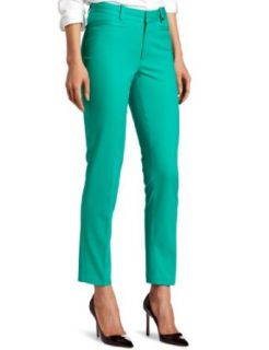 Calvin Klein Women's Petite Slim Slant Pocket Pant, Carribean, 6P at  Womens Clothing store: