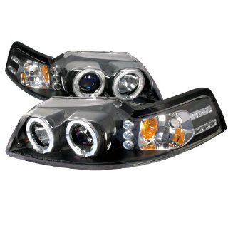 Ford Mustang Led Halo Black Projector Head Lights: Automotive