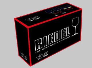 Riedel Vinum XL 4 Piece Cabernet and "O" Viognier Glass Set: Wine Glasses: Kitchen & Dining