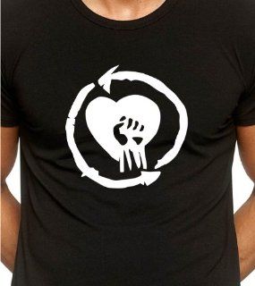 Rise Against Band Logo Black T Shirt / Large: Everything Else