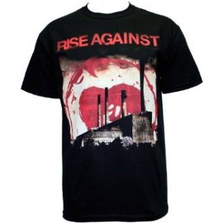 Rise Against   Smoke Stacks Mens T Shirt in Black Clothing