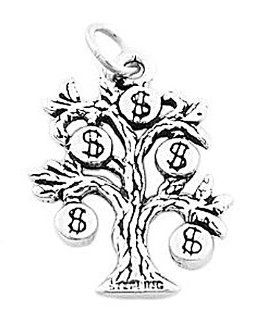 Sterling Silver Money Tree Charm Jewelry