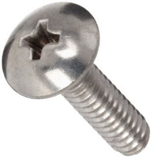 18 8 Stainless Steel Machine Screw, Plain Finish, Truss Head, Phillips Drive, Meets ASME B18.6.3, 2" Length, Fully Threaded, 5/16" 18 UNC Threads (Pack of 10): Industrial & Scientific