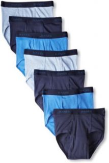 Hanes Men's Classics 7 Pack Full Cut Pre Shrunk Brief   Colors May Vary at  Mens Clothing store Briefs Underwear