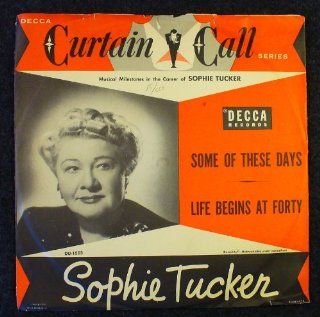 Some Of These Days / Life Begins At Forty; picture sleeve ONLY: Music