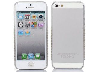 Cases Kingdom Bling Rhinestone Bumper Frame Skin Case Cover For Apple iPhone 5 6th Clear: Cell Phones & Accessories