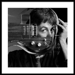 Art: Paul McCartney, Plexiglass Guitar, Studio London : Archival Pigment : Clive Arrowsmith