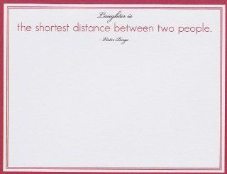 "Laughter Is the Shortest Distance Between Two People" Victor Hugo~ 2 Sets of 8 Cards (Total of 16 Cards & 16 Envelopes): Health & Personal Care