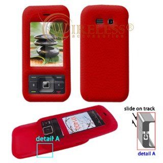 Premium Red Soft Silicone Gel Skin Cover Case for Kyocera Laylo M1400 [Beyond Cell Packaging] Cell Phones & Accessories