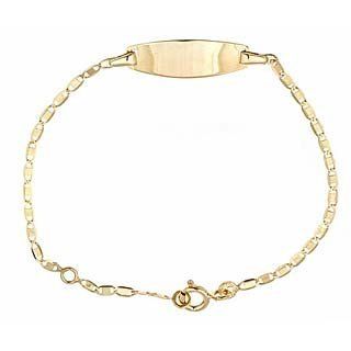 14K Gold Classic Baby ID Bracelet: baby girls: Jewelry
