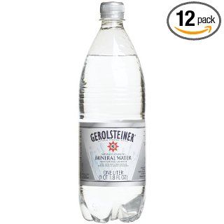 Gerolsteiner Mineral Water, 33.8 Ounce Bottles (Pack of 12) : Mineral Drinking Water : Grocery & Gourmet Food