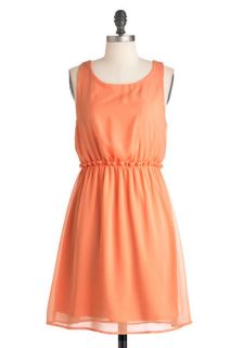 Peach Tea Dress  Mod Retro Vintage Dresses