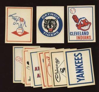 1961 Fleer Baseball Team Decals 18 Different NRMT   MLB Car Magnets And Decals : Sports Related Magnets : Sports & Outdoors
