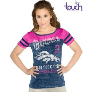 Touch by Alyssa Milano Denver Broncos Ladies BCA All Star Slim Fit Shirt   Royal Blue/Pink