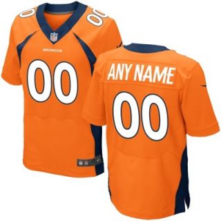 Nike Denver Broncos Customized Elite Jersey   Orange