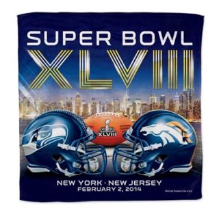 WinCraft Denver Broncos vs. Seattle Seahawks Super Bowl XLVIII Dueling 16 x 16 Microfiber Towel
