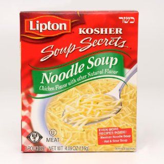 Lipton Kosher Soup Secrets Noodle Soup, 4.09 Ounce (Pack of 12) : Lipton Soup Chicken Noodle : Grocery & Gourmet Food