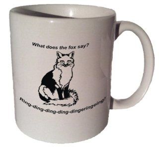 What Does the Fox Say Coffee Tea Ceramic Mug 11 Oz : Other Products : Everything Else