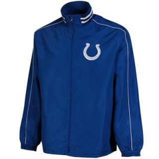 Indianapolis Colts Roster Microfiber Full Zip Jacket   Royal Blue