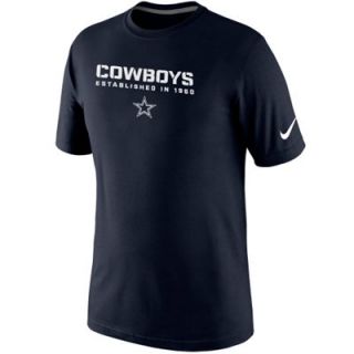 Nike Dallas Cowboys Team Label T Shirt   Navy Blue