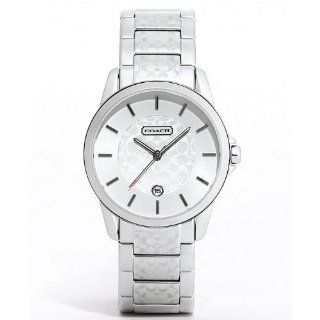 Coach Unisex Silver Signature Watch 14601258 Date Function Logo on Bracelet and Dial New with Tag: Watches