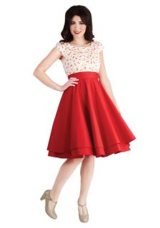 Essential Elegance Skirt in Red  Mod Retro Vintage Skirts
