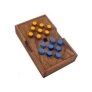 Switch Eight Wooden Brain Teaser Puzzle: Toys & Games