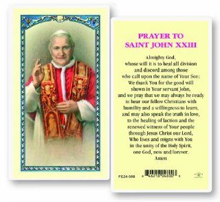 Laminated Saint John XXIII Holy Card Blessed During Mass on 4/27/2014: Jewelry