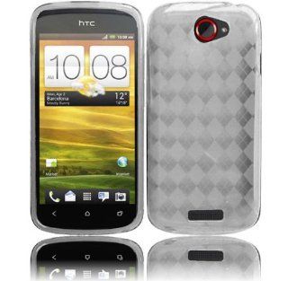 For HTC One S TPU GEL SKIN CASE COVER Clear + with Free Gift Aplus Pouch: Cell Phones & Accessories
