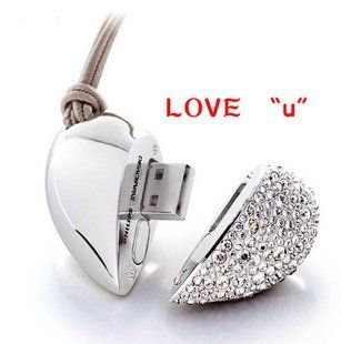 Heart shaped Enough 8gb USB 2.0 Memory Stick Flash Pen Drive: Computers & Accessories
