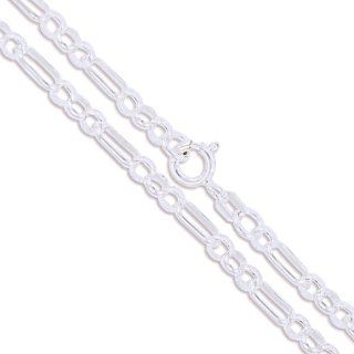 Sterling Silver Ralt Rolo Chain 3.5mm Solid 925 Italy Figure Eight Necklace 18": Jewelry